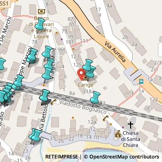 Mappa Via Aurelia, 16031 Bogliasco GE, Italia (0.08846)