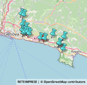 Mappa Via Campodonico, 16031 Bogliasco GE, Italia (6.85)