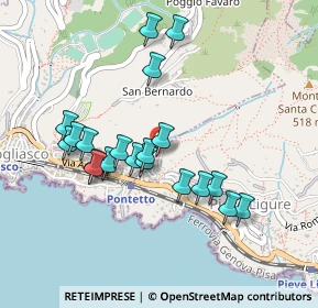 Mappa Via Campodonico, 16031 Bogliasco GE, Italia (0.4335)