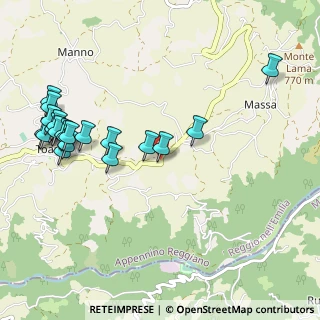 Mappa Via Provinciale Est, 41045 Montefiorino MO, Italia (1.2295)