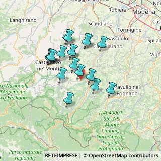Mappa Via Provinciale Est, 41045 Montefiorino MO, Italia (12.026)