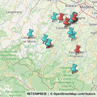Mappa Via Provinciale Est, 41045 Montefiorino MO, Italia (19.032)