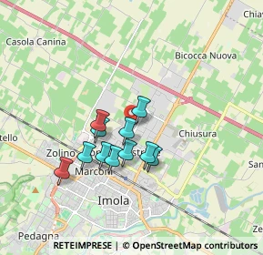 Mappa Via Zambrini, 40026 Imola BO, Italia (1.37091)