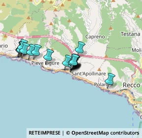 Mappa Via Nazario Sauro, 16031 Sori GE, Italia (1.389)
