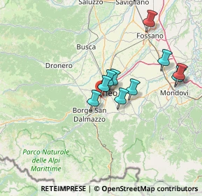 Mappa Via Gino Giordanengo, 12100 Cuneo CN, Italia (13.71909)