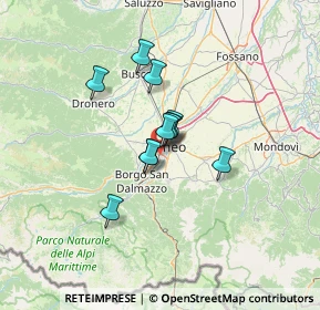 Mappa Piazzale della Croce Rossa Italiana, 12100 Cuneo CN, Italia (8.45909)