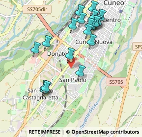 Mappa Via Gino Giordanengo, 12100 Cuneo CN, Italia (1.0595)