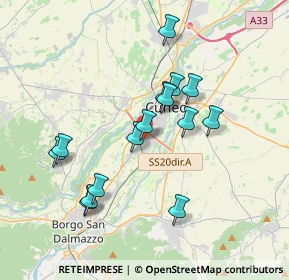 Mappa Piazzale della Croce Rossa Italiana, 12100 Cuneo CN, Italia (3.40867)