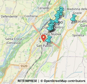 Mappa Via Gino Giordanengo, 12100 Cuneo CN, Italia (1.6275)