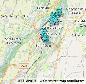 Mappa Via Gino Giordanengo, 12100 Cuneo CN, Italia (1.45182)