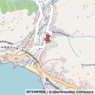 Mappa Via B. Cairoli, 15, 16030 Sori, Genova (Liguria)