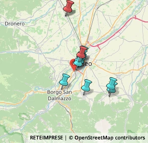 Mappa Via Vecchia di Borgo S. Dalmazzo, 12100 Cuneo CN, Italia (5.0975)