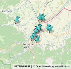 Mappa Via Vecchia di Borgo S. Dalmazzo, 12100 Cuneo CN, Italia (4.17364)