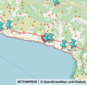 Mappa Viale delle Mimose, 16031 Pieve Ligure GE, Italia (6.13273)