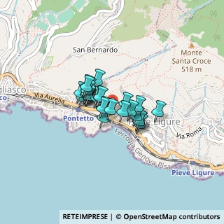 Mappa Viale delle Mimose, 16031 Pieve Ligure GE, Italia (0.24483)