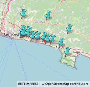 Mappa Viale delle Mimose, 16031 Pieve Ligure GE, Italia (6.41813)