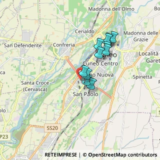 Mappa Via Augusto Rostagni, 12100 Cuneo CN, Italia (1.37545)