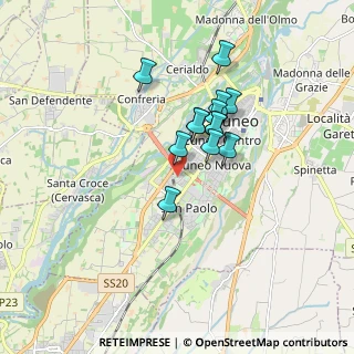 Mappa Via Augusto Rostagni, 12100 Cuneo CN, Italia (1.30615)