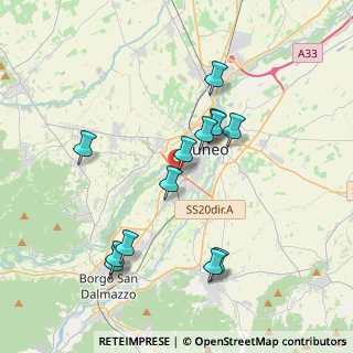 Mappa Via Augusto Rostagni, 12100 Cuneo CN, Italia (3.70462)