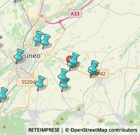 Mappa Via Alta Furia 1 Regione Colombero, 12100 Cuneo CN, Italia (4.37615)