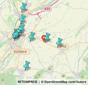 Mappa Via Alta Furia 1 Regione Colombero, 12100 Cuneo CN, Italia (4.51583)