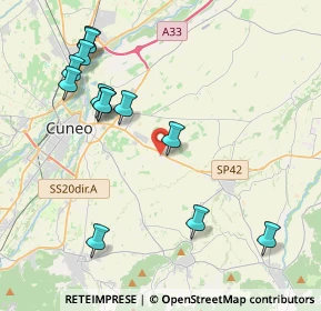 Mappa Via Alta Furia 1 Regione Colombero, 12100 Cuneo CN, Italia (4.59231)