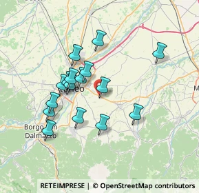 Mappa Via Alta Furia 1 Regione Colombero, 12100 Cuneo CN, Italia (6.36063)