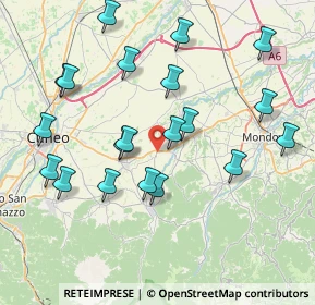 Mappa Via S. Maria Rocca, 12080 Pianfei CN, Italia (8.3825)