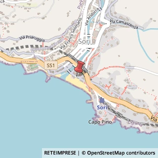 Mappa Via cavour 7, 16031 Sori, Genova (Liguria)