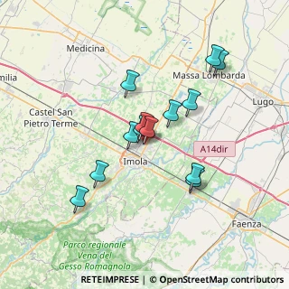 Mappa Via Giuseppe Donati, 40026 Imola BO, Italia (6.06154)