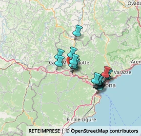 Mappa SS Colle di Cadibona, 17014 Cairo Montenotte SV (11.087)