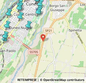Mappa SP21, 12100 Cuneo CN, Italia (1.7065)