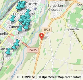 Mappa SP21, 12100 Cuneo CN, Italia (1.343)