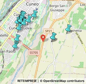 Mappa SP21, 12100 Cuneo CN, Italia (1.2165)