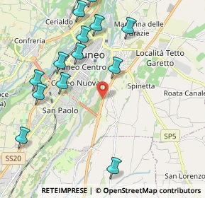 Mappa SP21, 12100 Cuneo CN, Italia (2.45846)