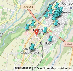 Mappa Via Sandro Pertini, 12100 Cuneo CN, Italia (1.1365)