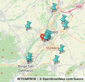 Mappa Via Sandro Pertini, 12100 Cuneo CN, Italia (3.56545)