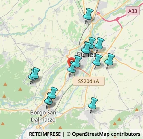 Mappa Via Sandro Pertini, 12100 Cuneo CN, Italia (3.45867)