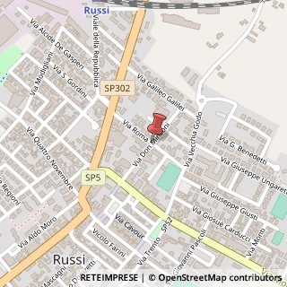 Mappa Via minzoni don 3, 48026 Russi, Ravenna (Emilia Romagna)