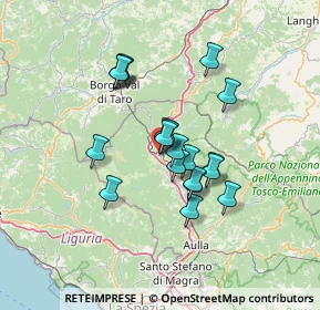 Mappa Via Sismondo, 54027 Pontremoli MS, Italia (10.884)