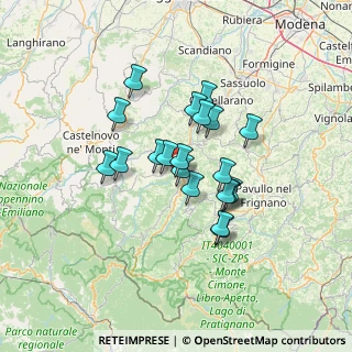 Mappa Via Statale, 41045 Montefiorino MO, Italia (10.481)