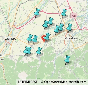 Mappa Via Cuneo, 12080 Pianfei CN, Italia (6.715)