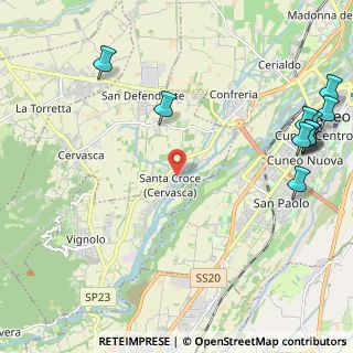 Mappa Via delle Vigne, 12010 Cervasca CN, Italia (3.09455)