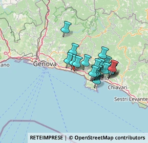 Mappa Via Consiglietto, 16031 Pieve Ligure GE, Italia (9.7015)