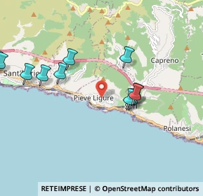 Mappa Via Consiglietto, 16031 Pieve Ligure GE, Italia (3.2515)