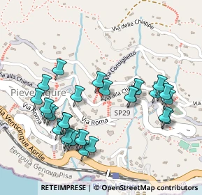 Mappa Via Consiglietto, 16031 Pieve Ligure GE, Italia (0.25172)