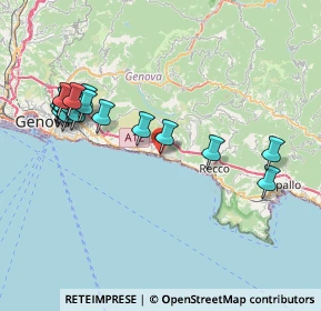 Mappa Via Privata Chiappa, 16031 Pieve Ligure GE, Italia (8.6945)