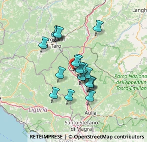 Mappa Via Manfredo Giuliani, 54027 Pontremoli MS, Italia (10.529)