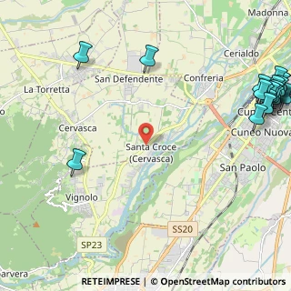 Mappa SP 41, 12010 Cervasca CN, Italia (3.617)