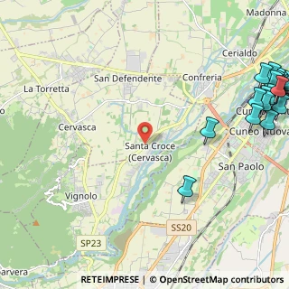 Mappa Santa Croce, 12010 Cervasca CN, Italia (3.697)